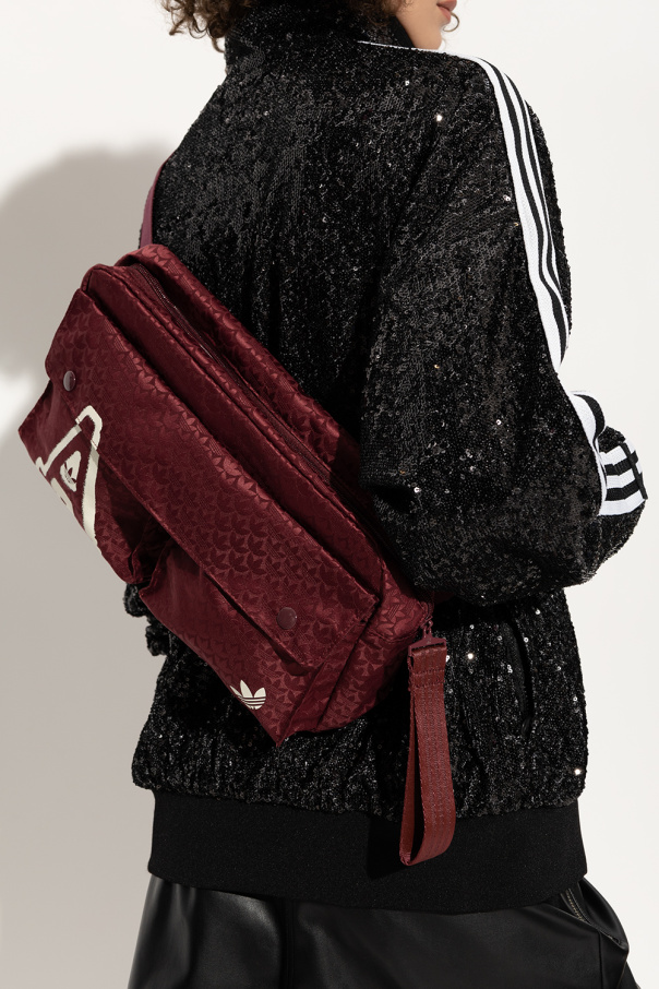 adidas national basketball team names list SchaferandweinerShops GB Burgundy Belt bag with logo ADIDAS Originals